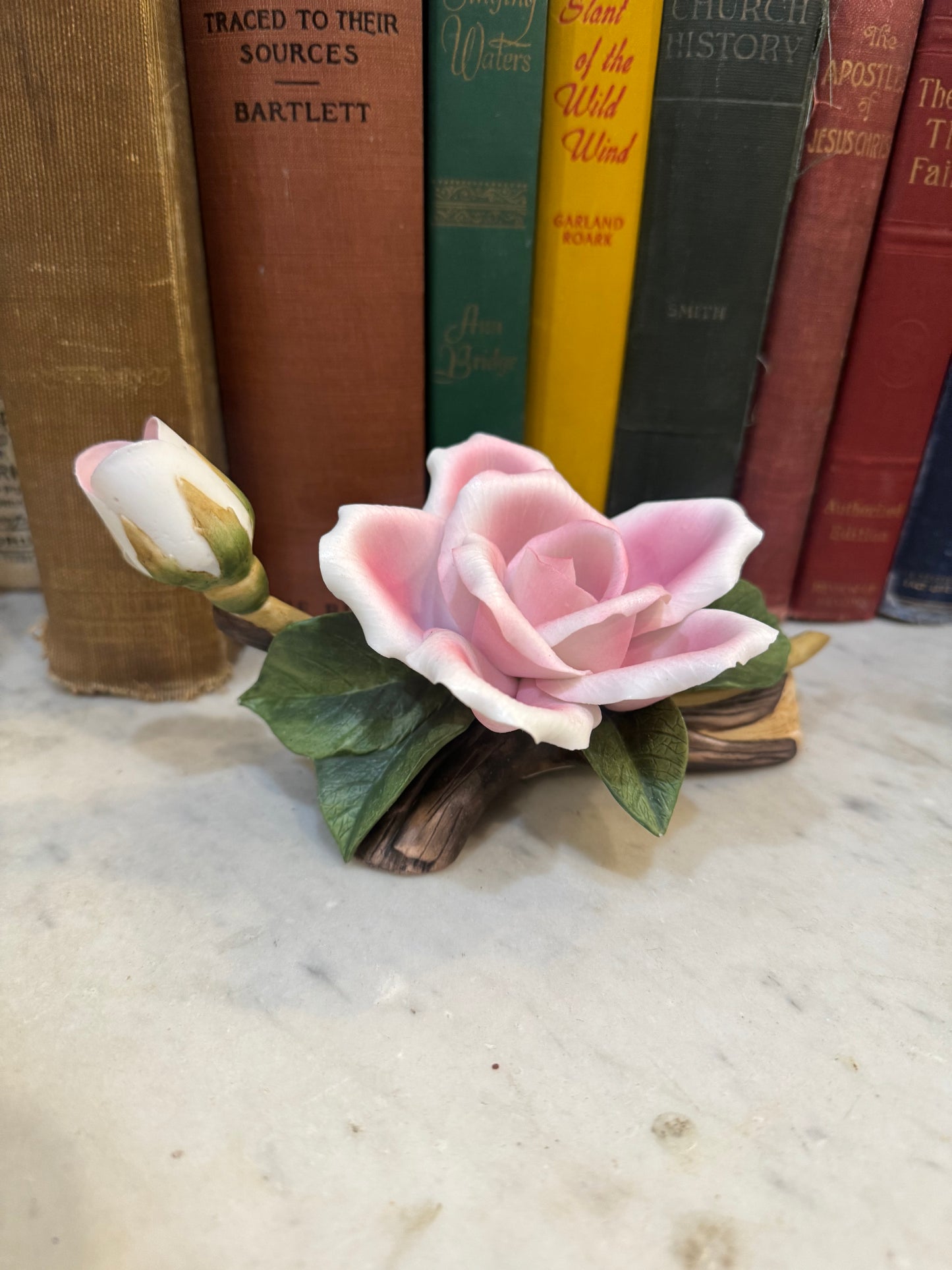 Pink ceramic flowers