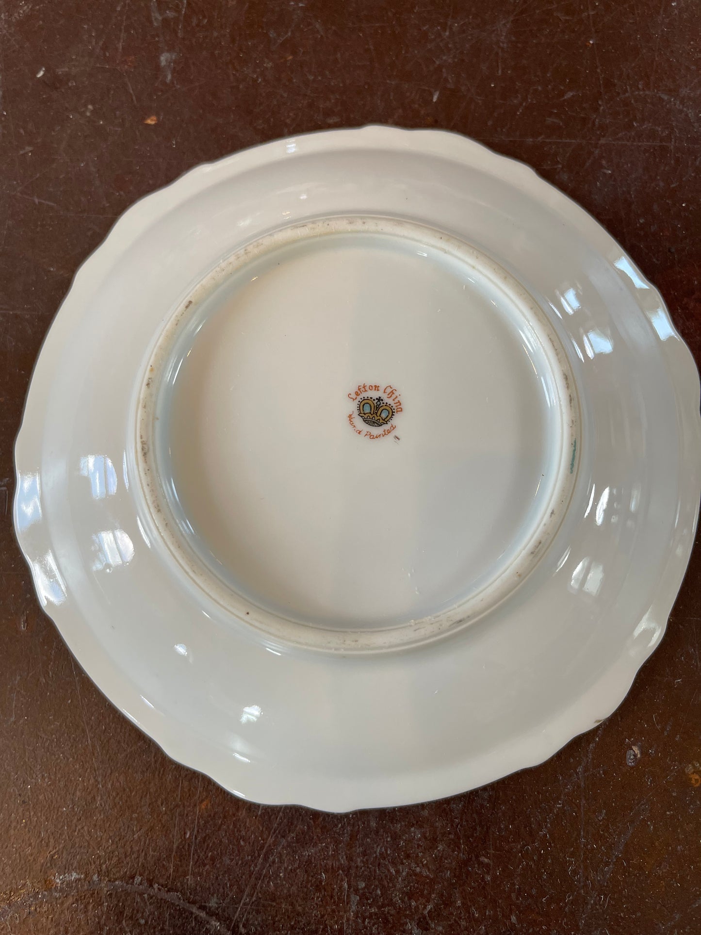 Lefton Rose saucer