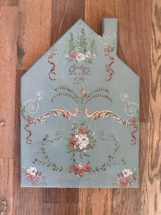 Hand painted Large house cut out 16”