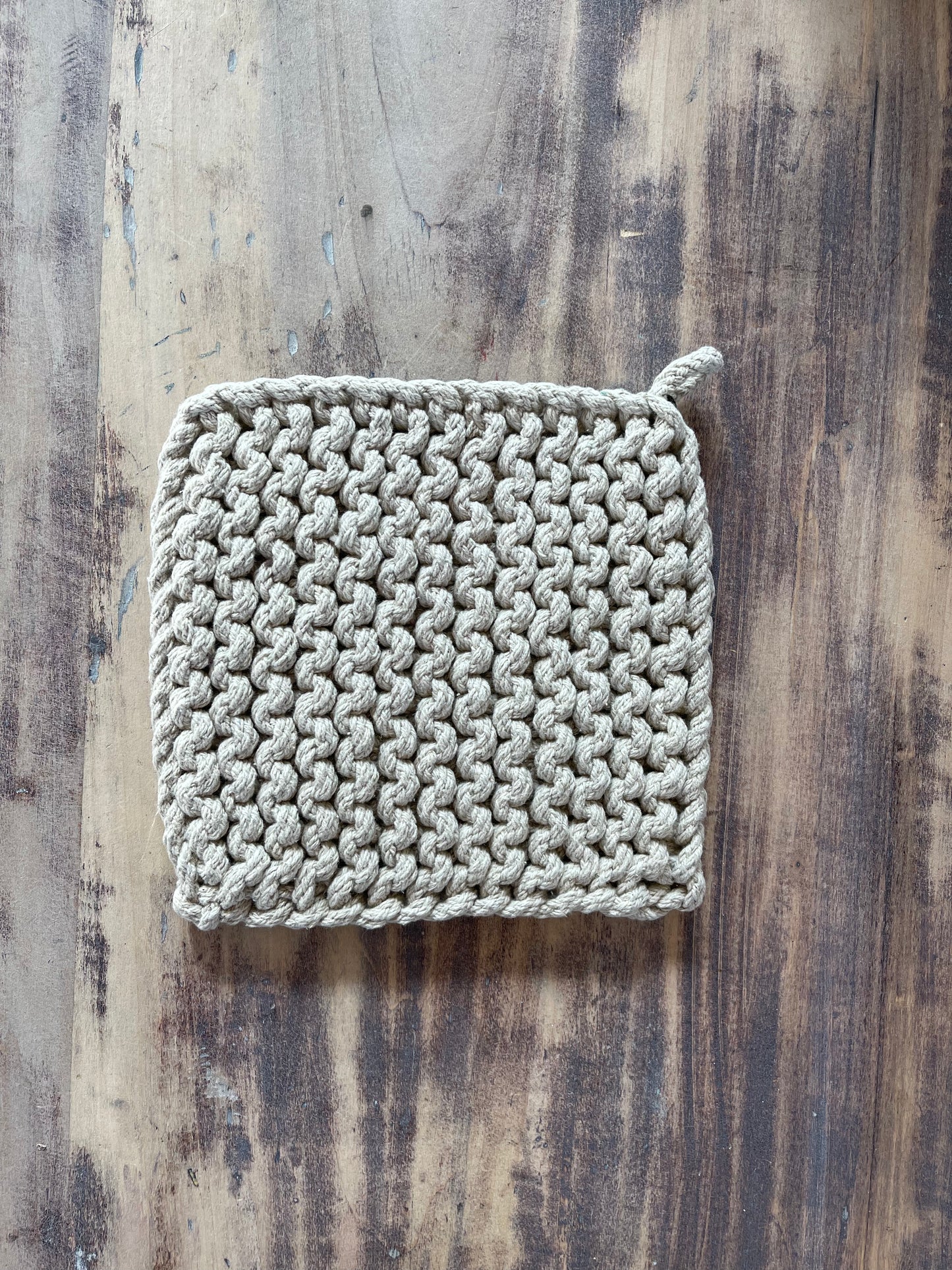 Hand Knit Pot Holder