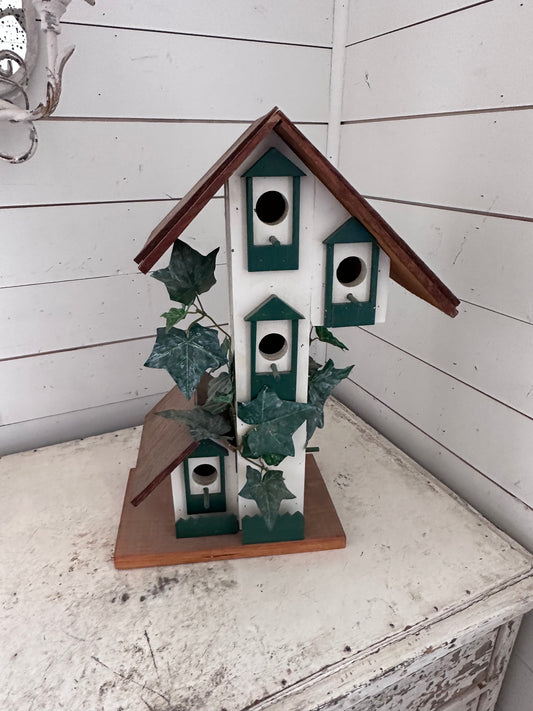 Handmade birdhouse Ivy will be removed