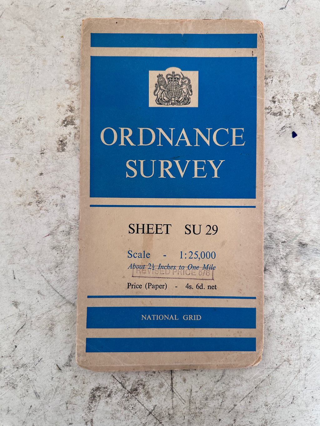 Ordinance Survey Sheet printed on Paper Selected at random (price is for one survey)