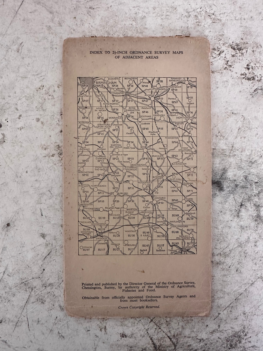 Ordinance Survey Sheet printed on Paper Selected at random (price is for one survey)