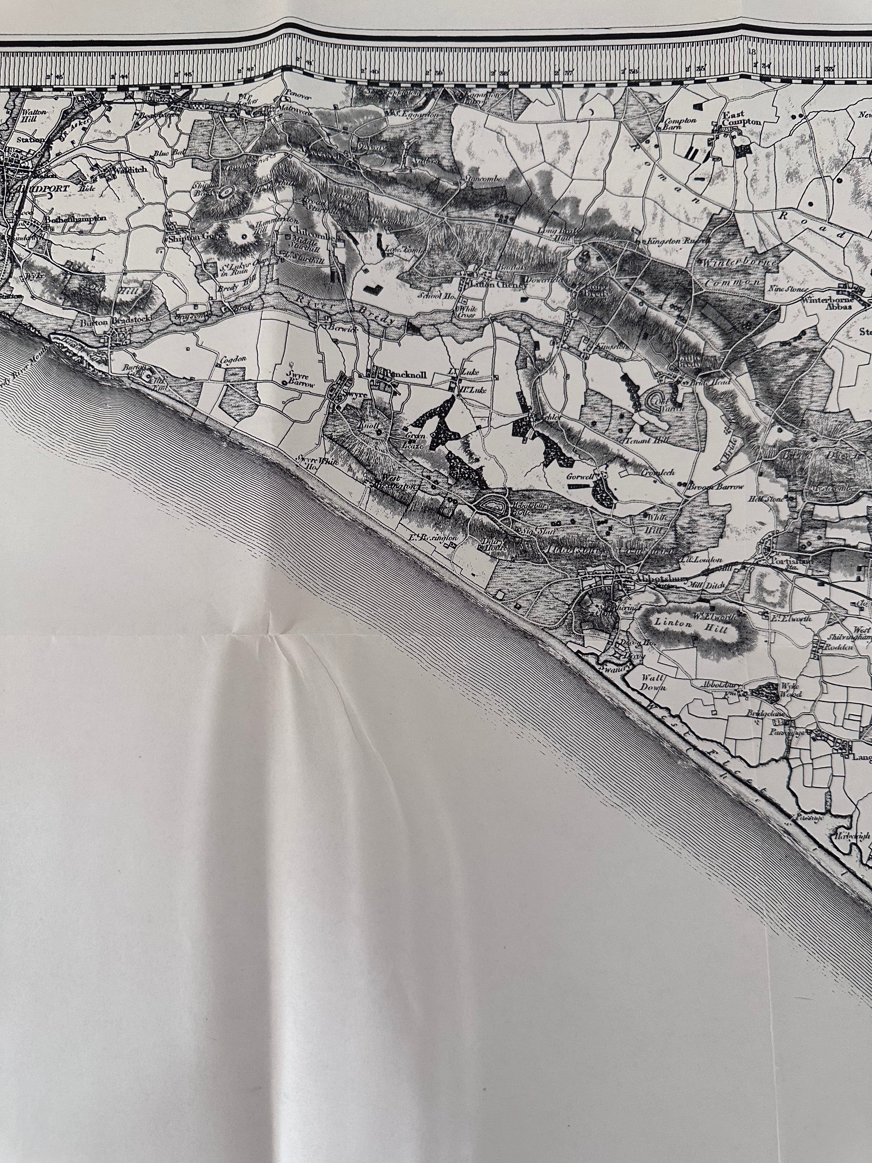 Red Ordinance Survey of England and Wales Dorchester and Portland Sheet 92