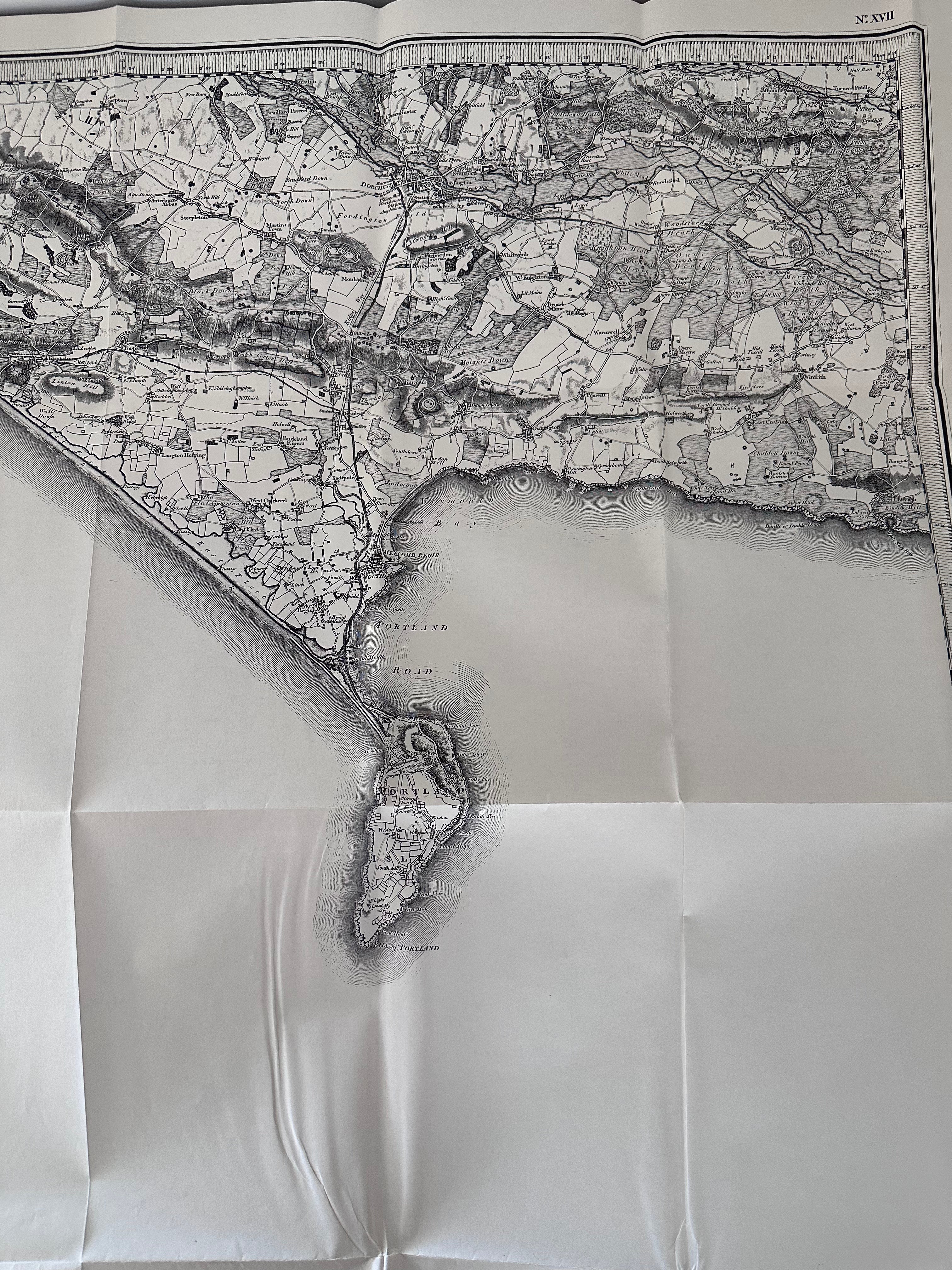 Red Ordinance Survey of England and Wales Dorchester and Portland Sheet 92