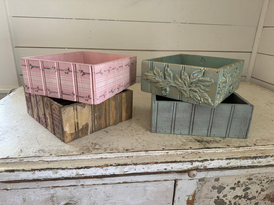 Handmade Wood Boxes Sold Individually