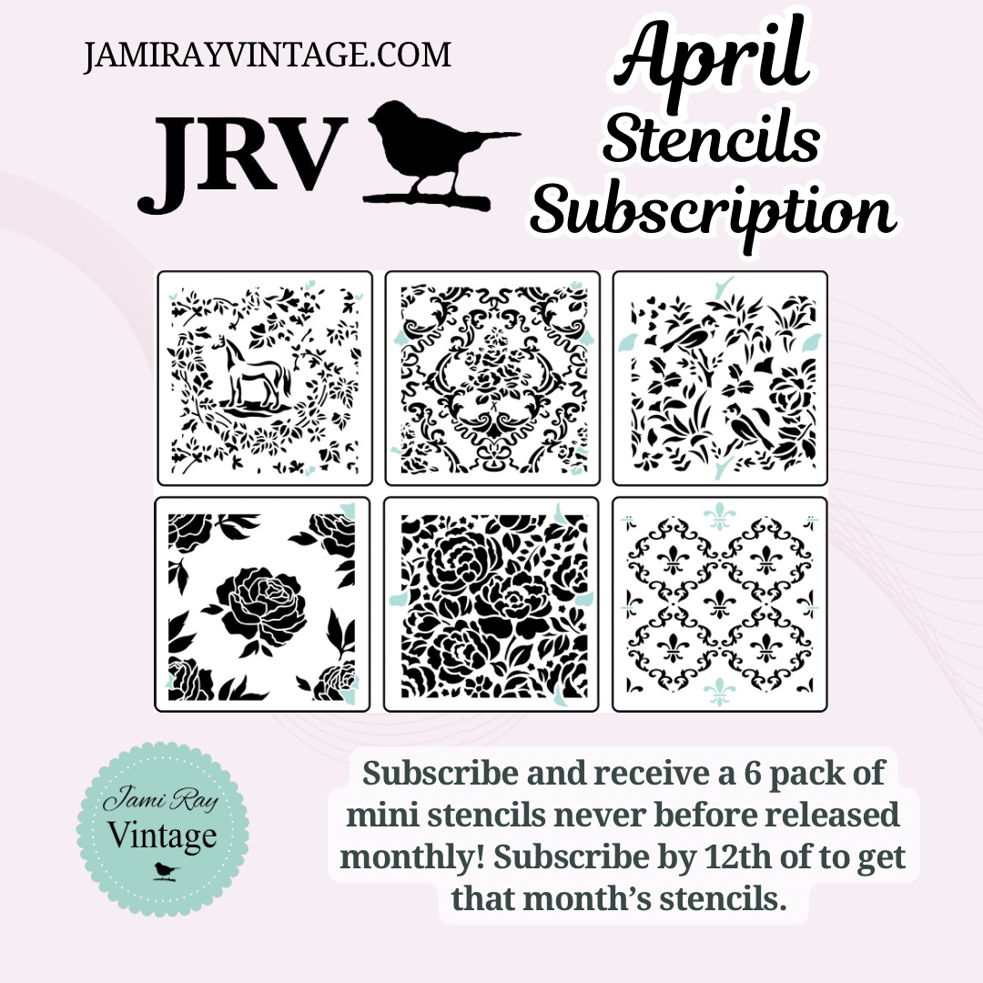 JRV Stencil Subscription | Sign Up by 4/12 To Get April’s Stencils