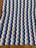 White and blue Afghan