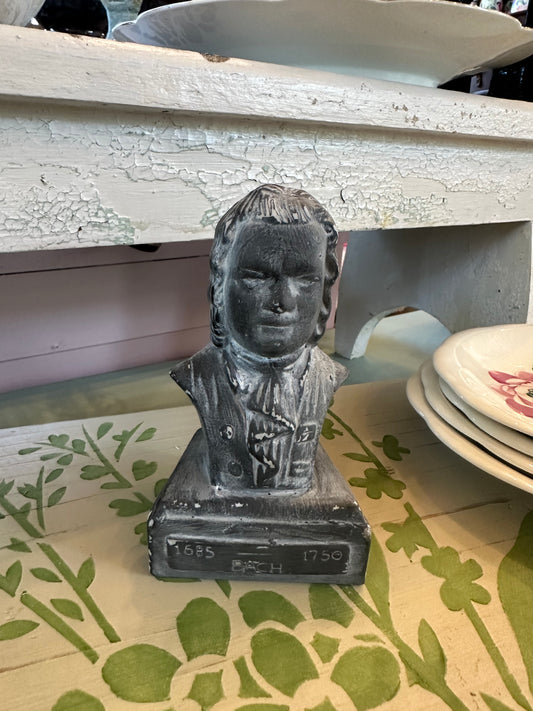 Vintage Bach statue hand painted