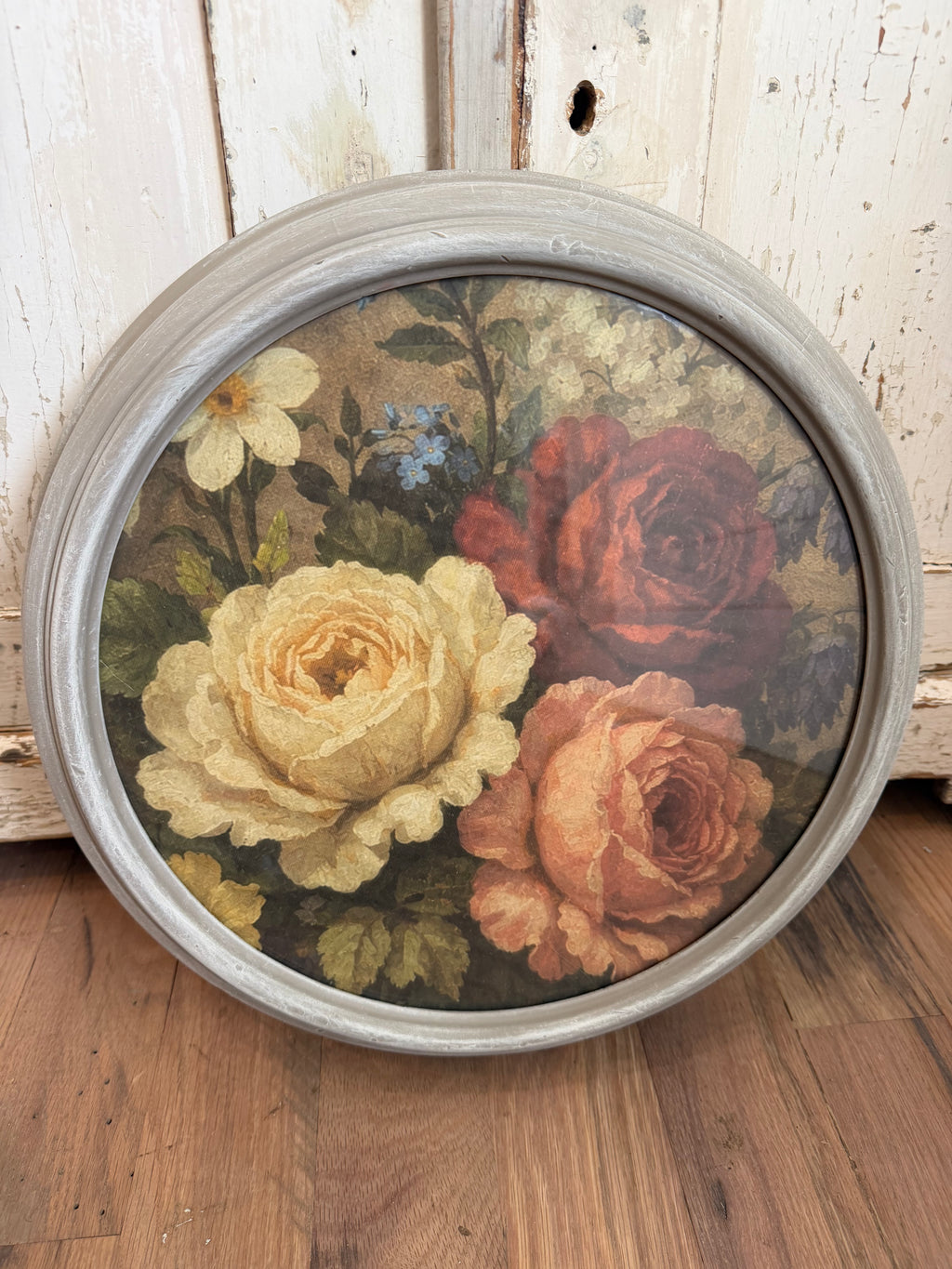 Round floral art 16” across