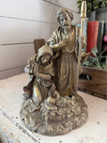 Vintage Resin Holy Family Hand Painted
