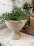 Planter urn hand painted greenery not included 7”