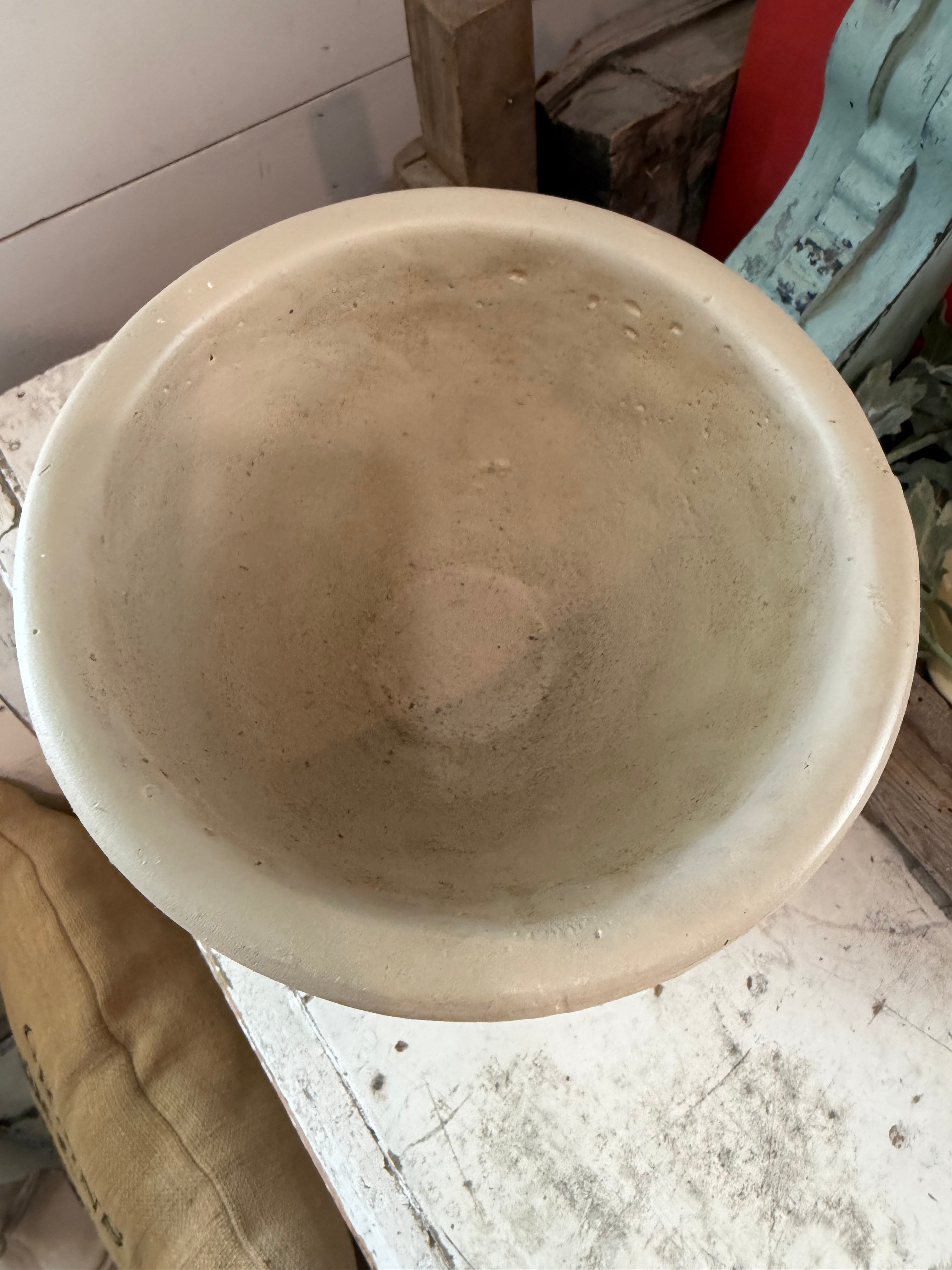 Planter urn hand painted greenery not included 7”