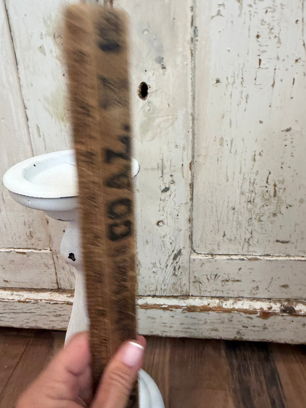 Large white candlestick