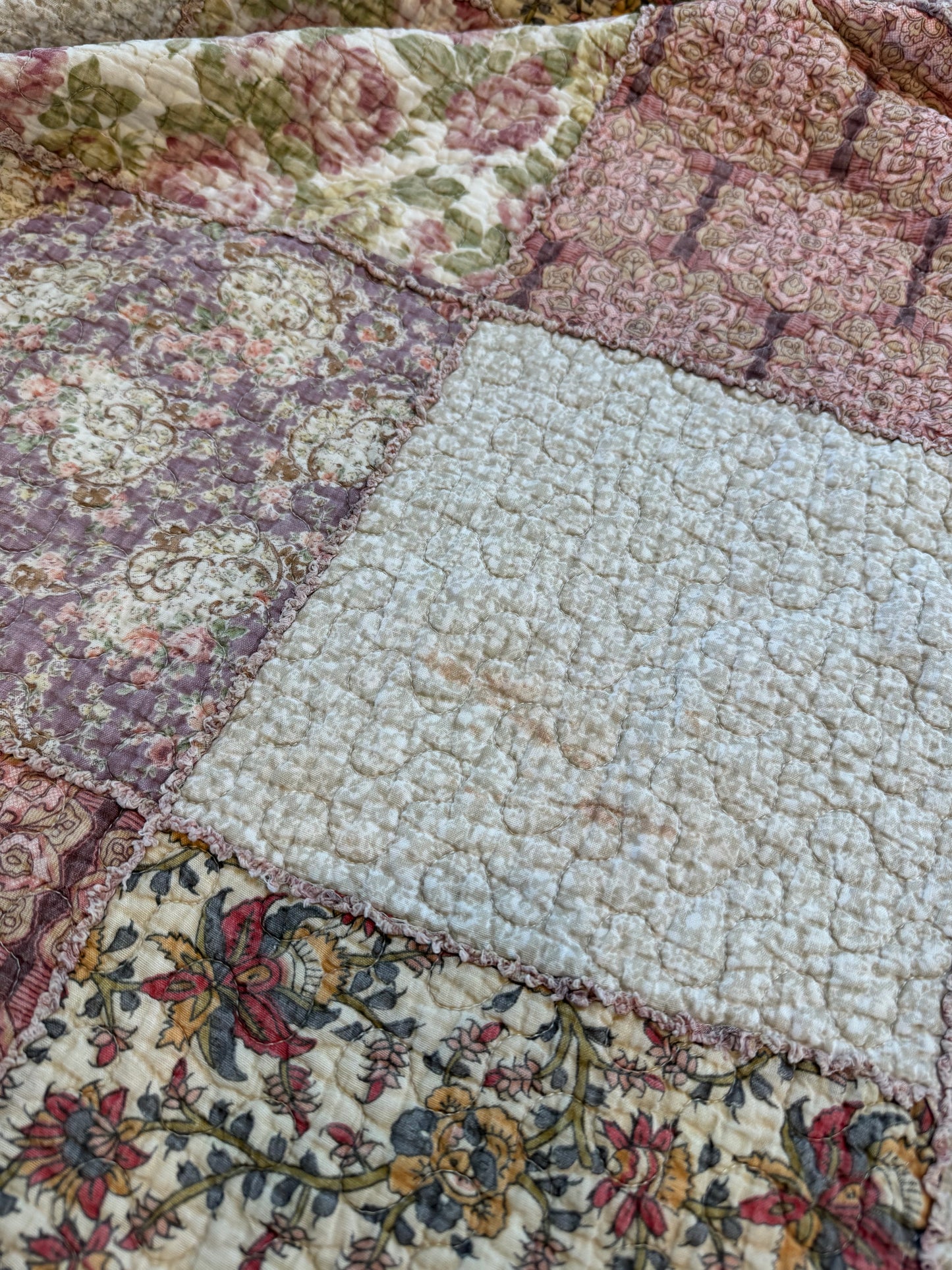 Crib Quilt - Has stains as pictured