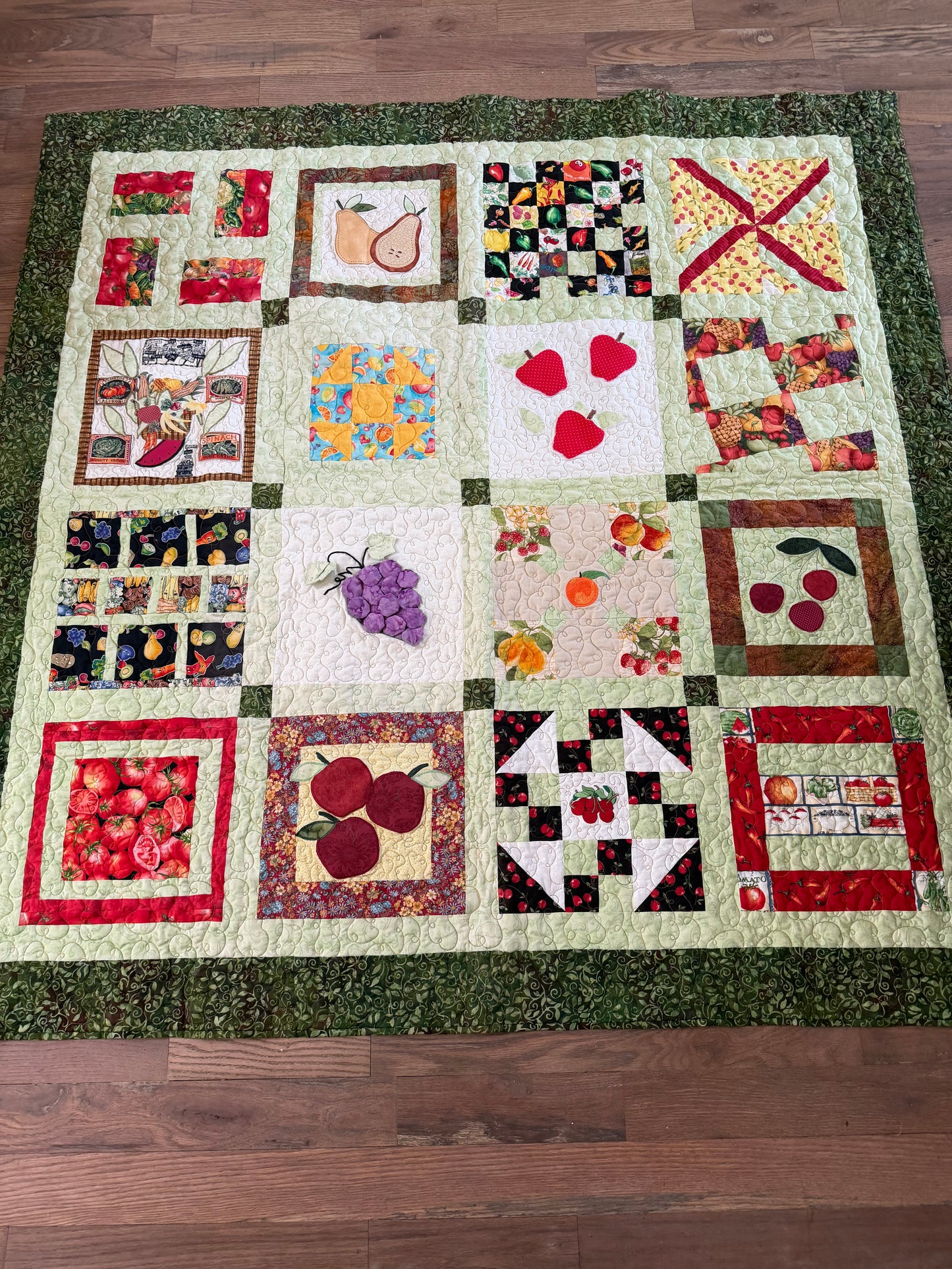 Garden Bounty Homemade Quilt