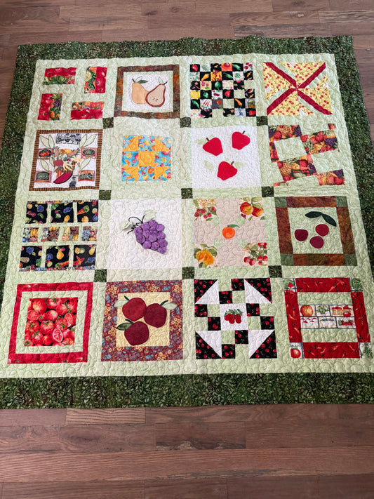 Garden Bounty Homemade Quilt