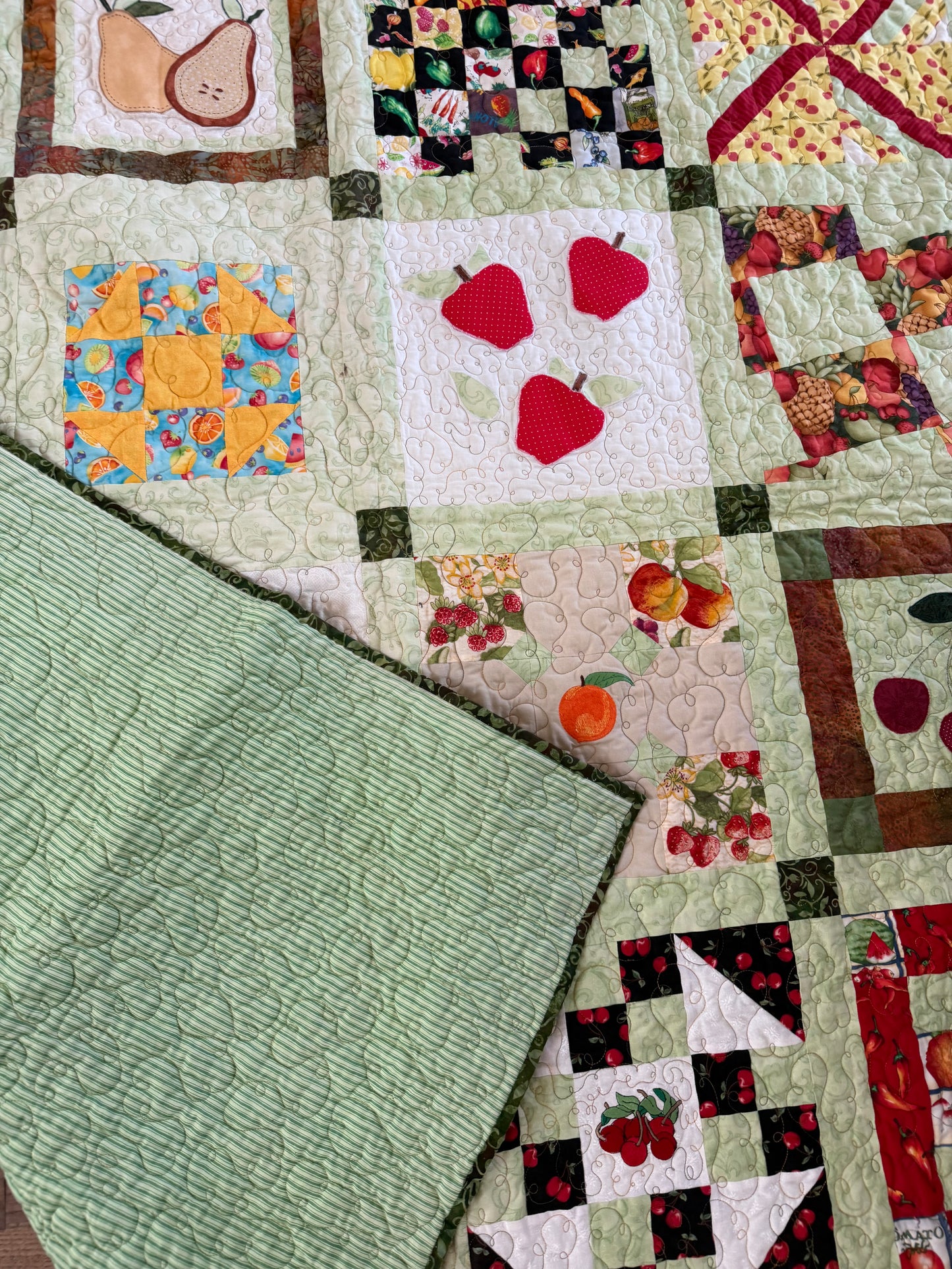 Garden Bounty Homemade Quilt