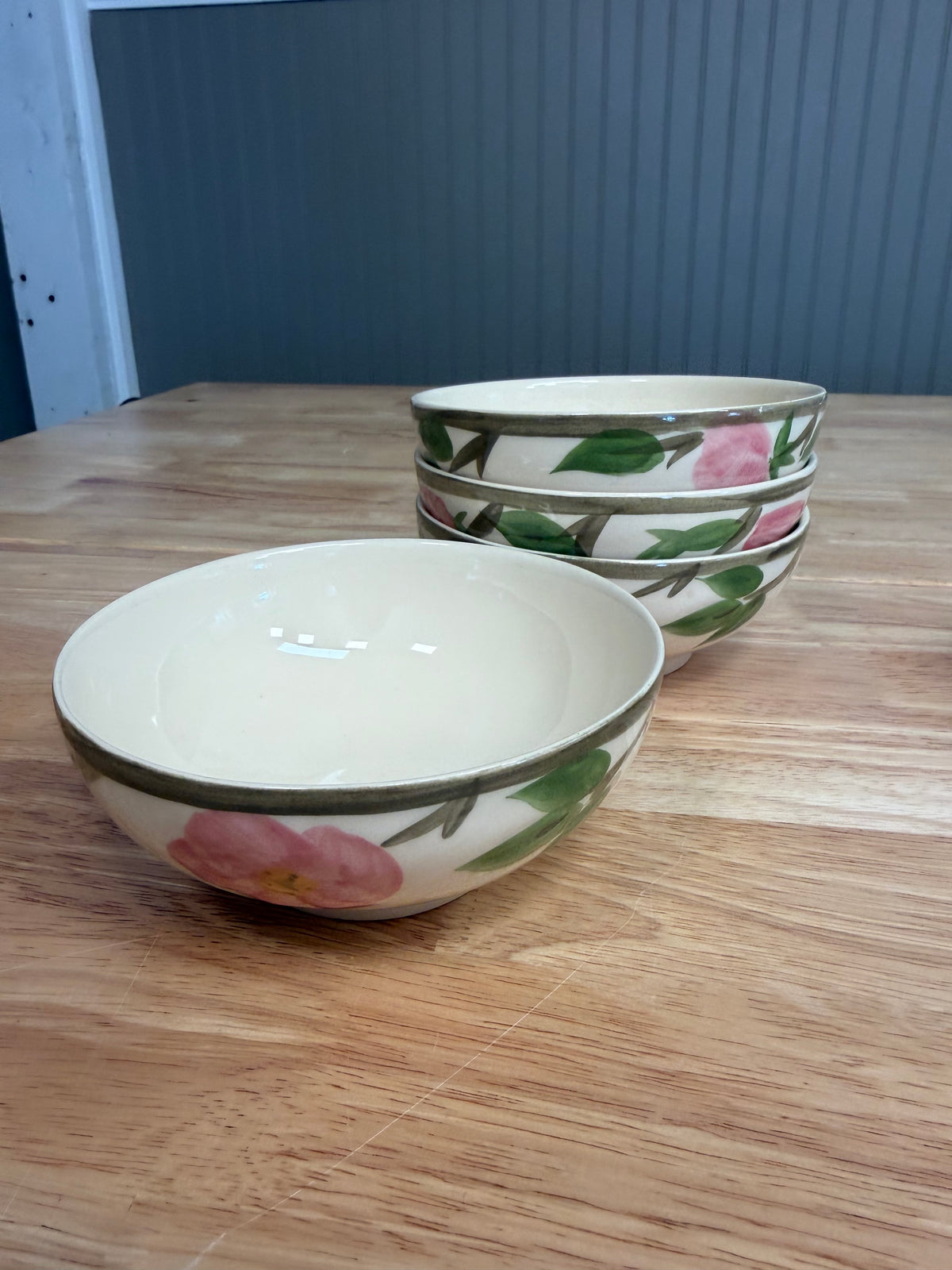 vintage Franciscan Desert Rose earthenware dinnerware