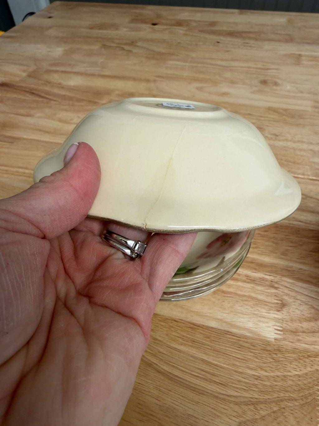 vintage Franciscan Desert Rose earthenware dinnerware