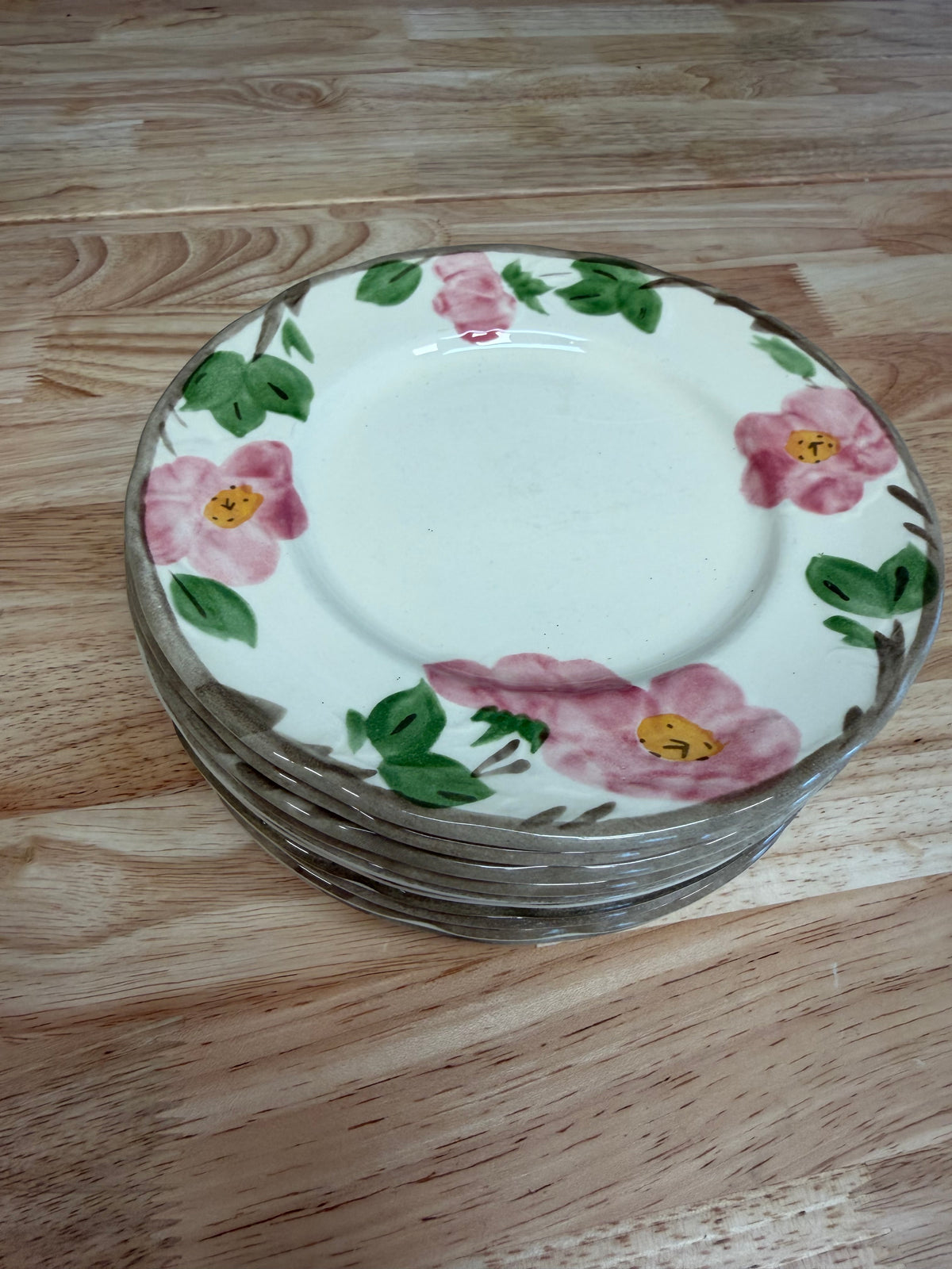 vintage Franciscan Desert Rose earthenware dinnerware