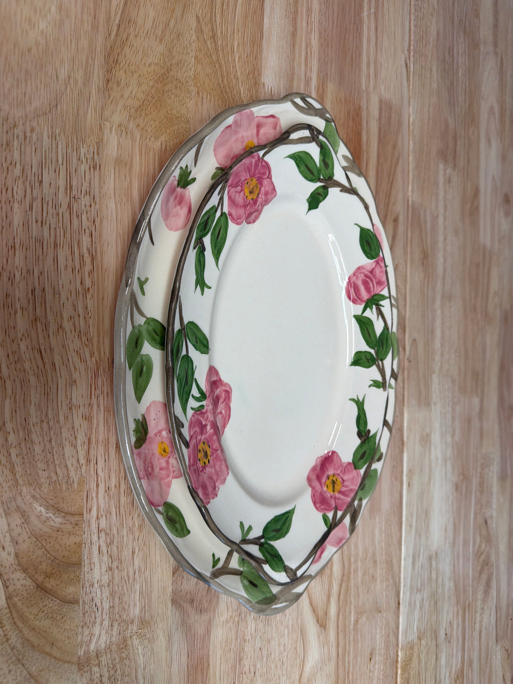 vintage Franciscan Desert Rose earthenware dinnerware