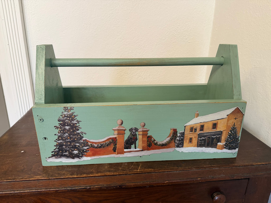 Handmade Cotswolds Christmas Tote