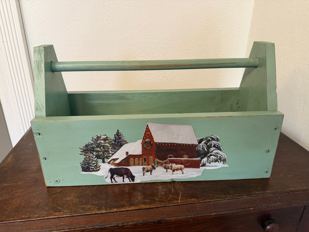Handmade Cotswolds Christmas Tote