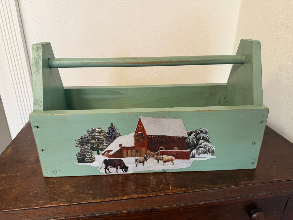 Handmade Cotswolds Christmas Tote