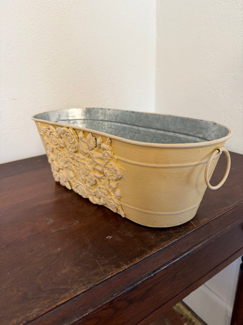 Large bucket yellow rose