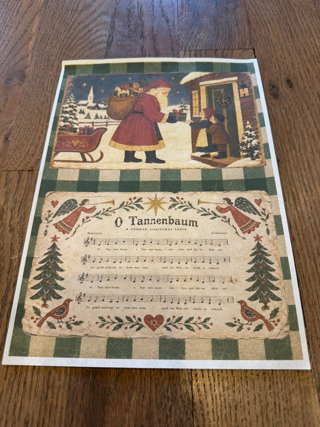 New Folk Art Santa | JRV A4 Rice Paper