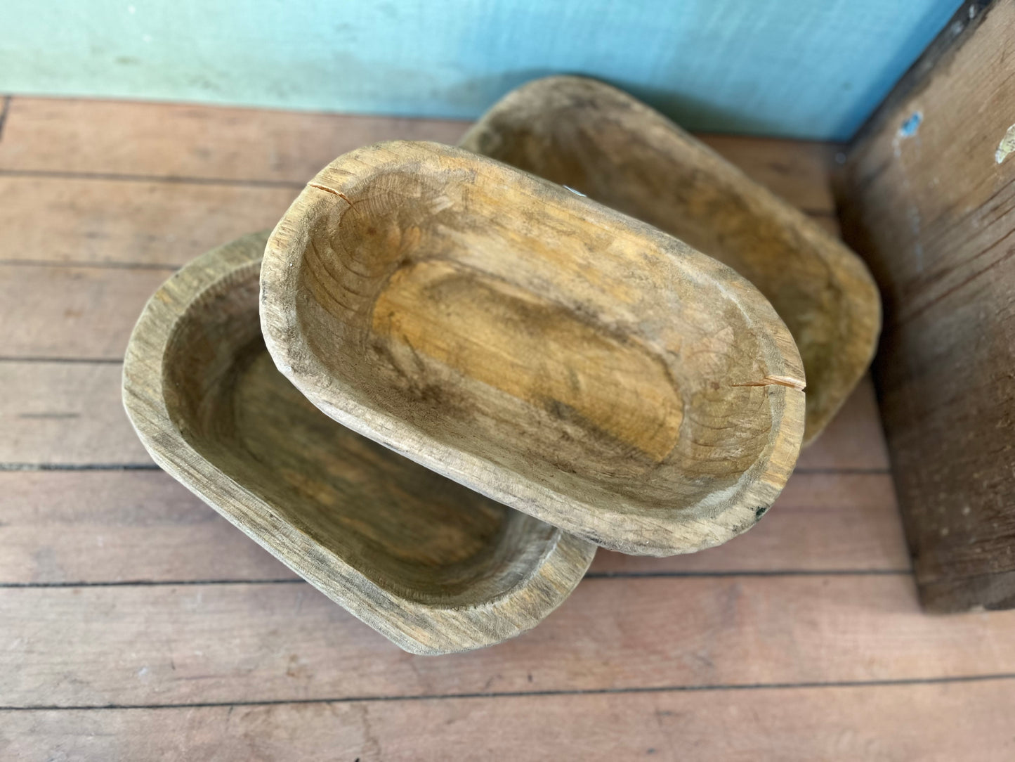 Mini Oval Raw Wood Bowl - Unfinished