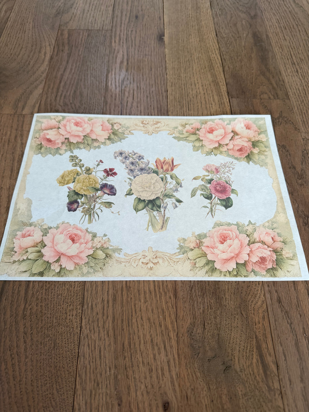 Floral Placemat | JRV A4 Rice Paper