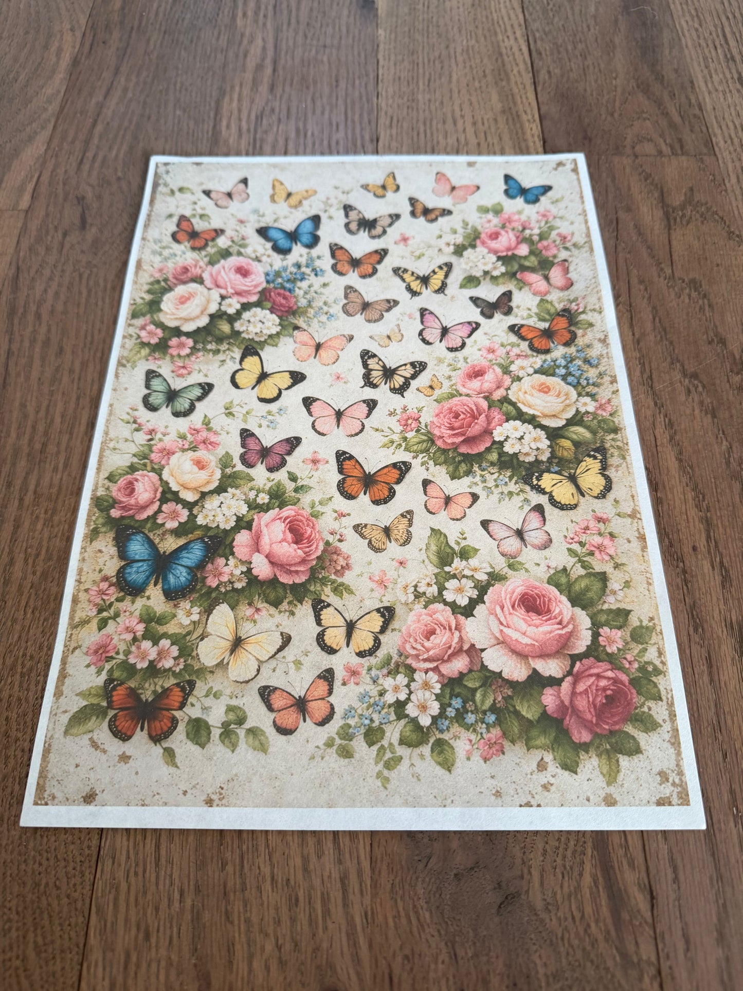 Papillon Fleur | JRV A4 Rice Paper