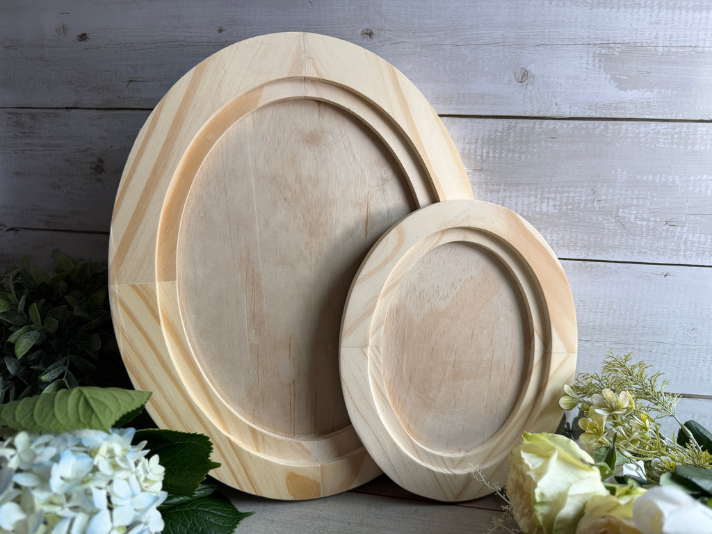 Large Oval Wood Blank | IOD Iron Orchid Designs