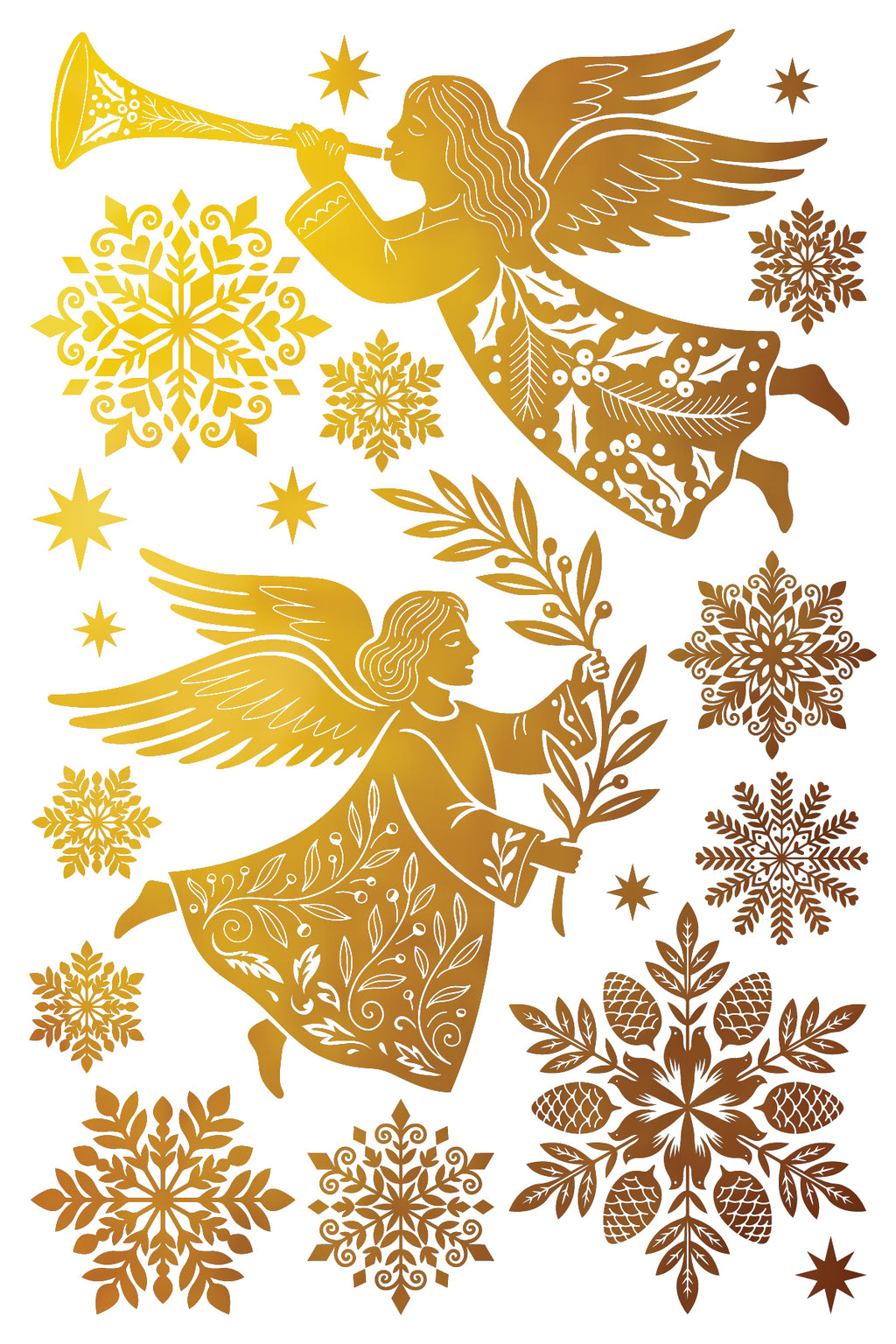 Angels Sing | Gilded Foil Transfer | IOD Iron Orchid Designs
