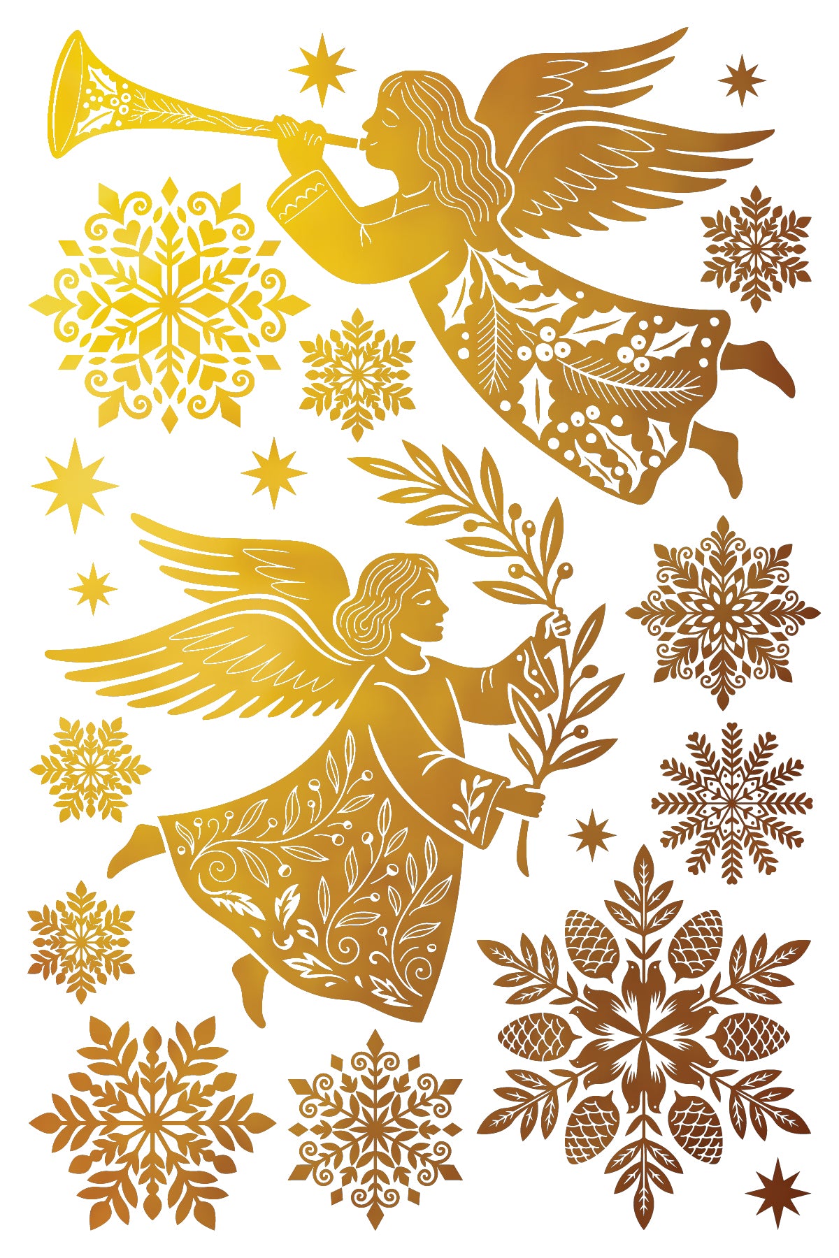 Angels Sing | Gilded Foil Transfer | IOD Iron Orchid Designs