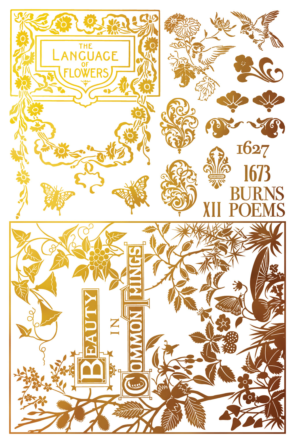 Athenæum | Gilded Foil Transfer | IOD Iron Orchid Designs