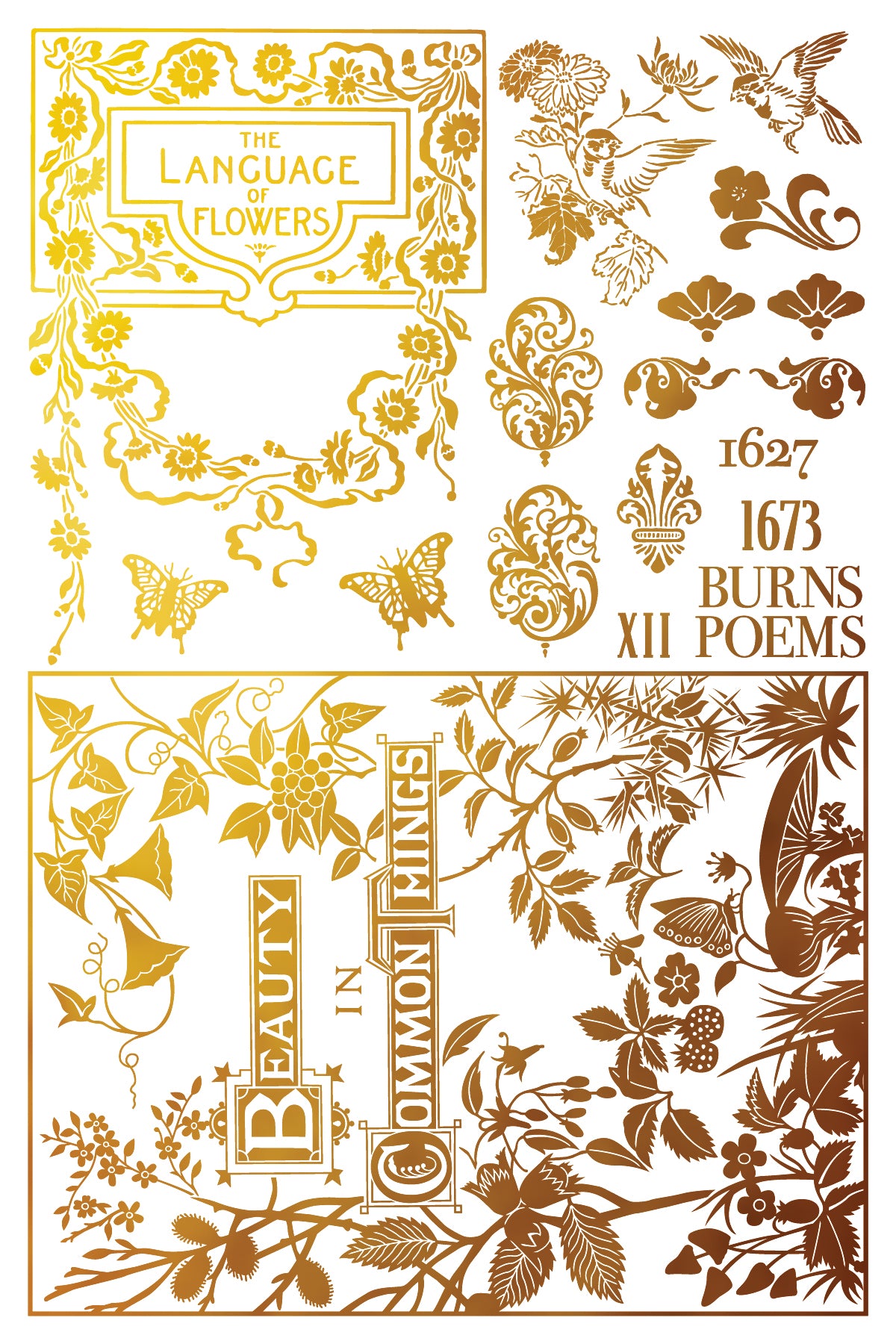 Athenæum | Gilded Foil Transfer | IOD Iron Orchid Designs