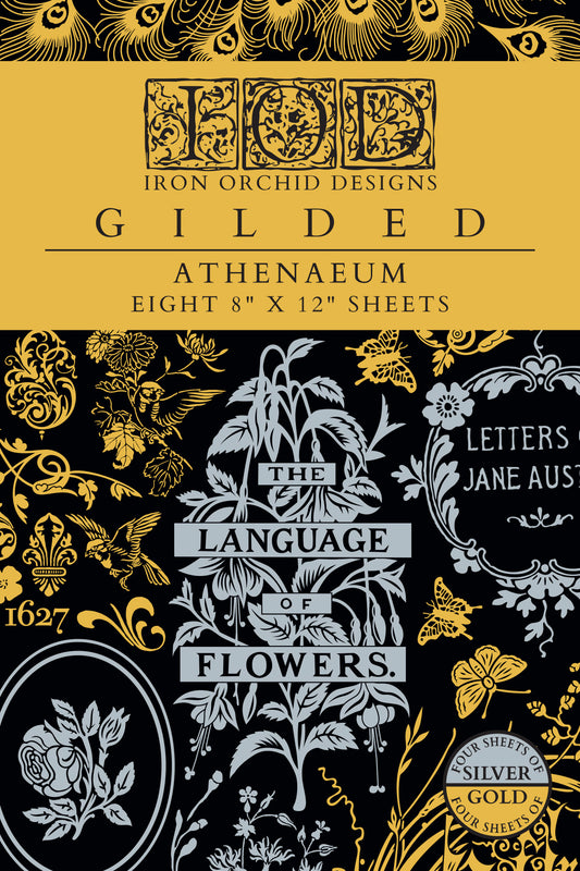 Athenæum | Gilded Foil Transfer | IOD Iron Orchid Designs