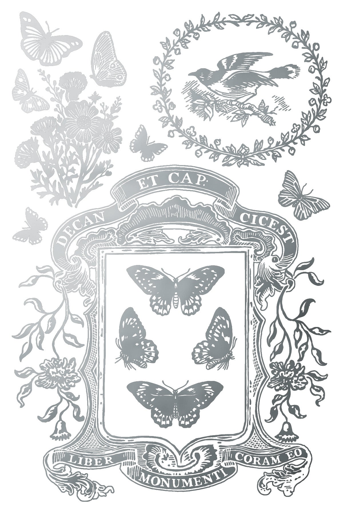 Papillon | Gilded Foil Transfer | IOD Iron Orchid Designs