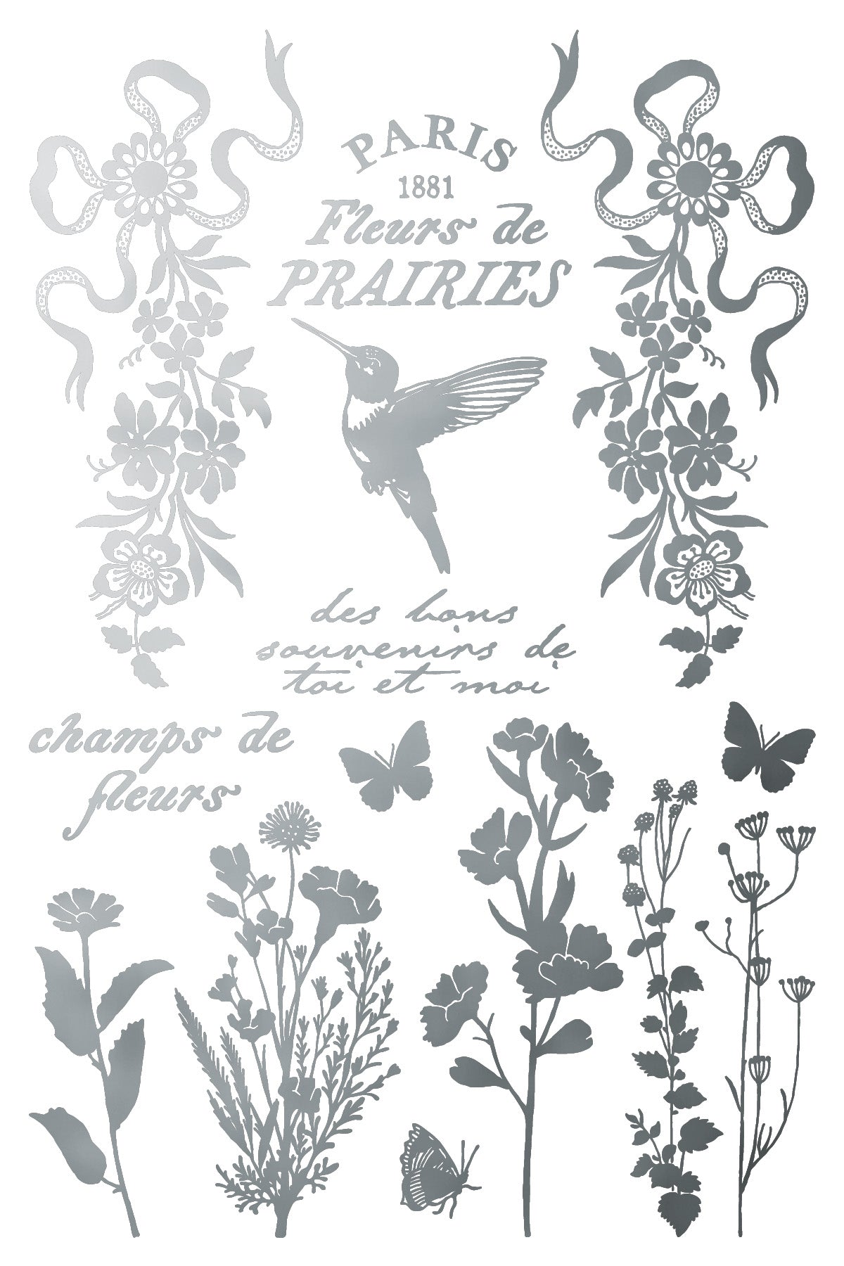 Papillon | Gilded Foil Transfer | IOD Iron Orchid Designs