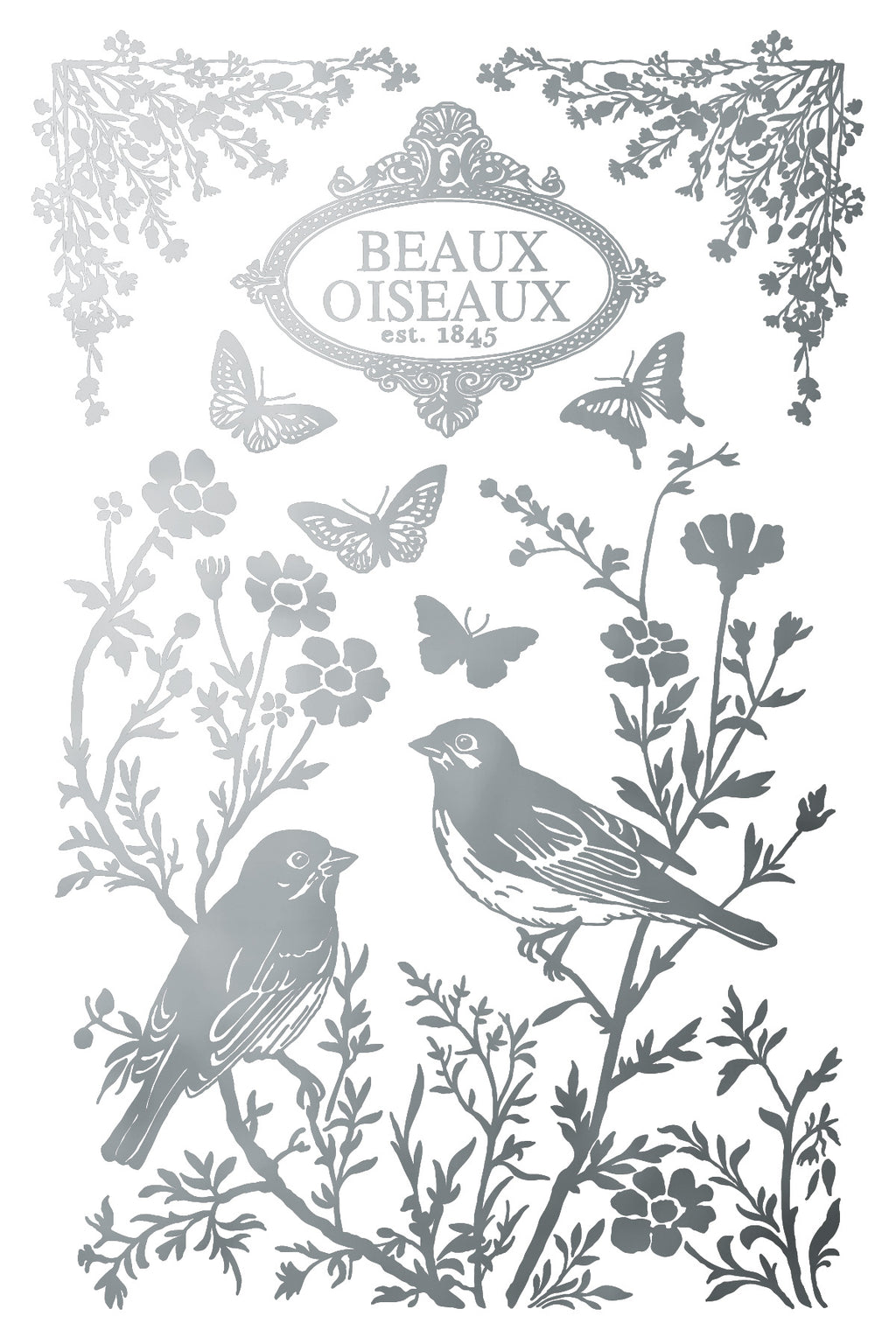 Papillon | Gilded Foil Transfer | IOD Iron Orchid Designs