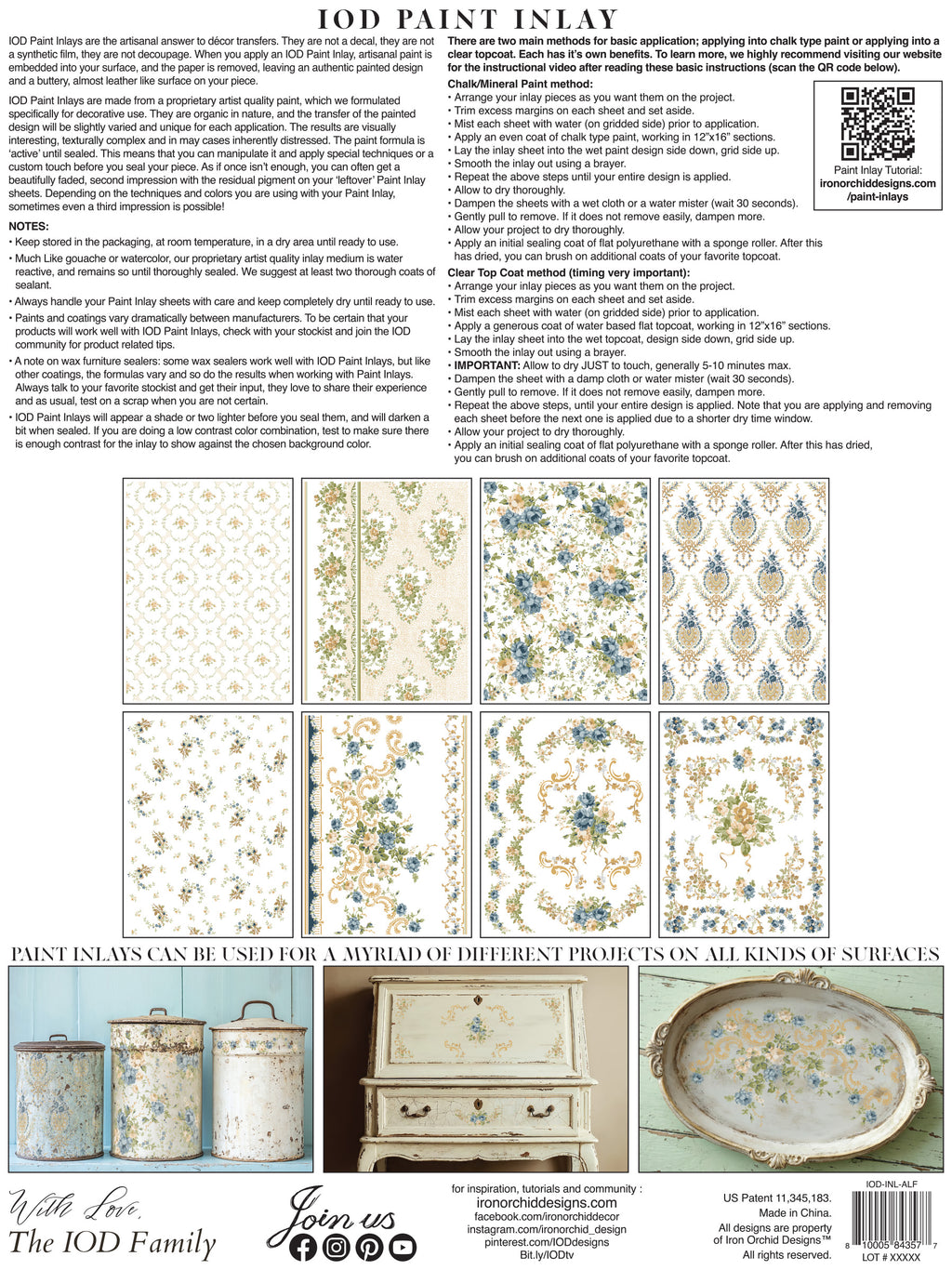 Alfred Peats & Co | Paint Inlay | IOD Iron Orchid Designs