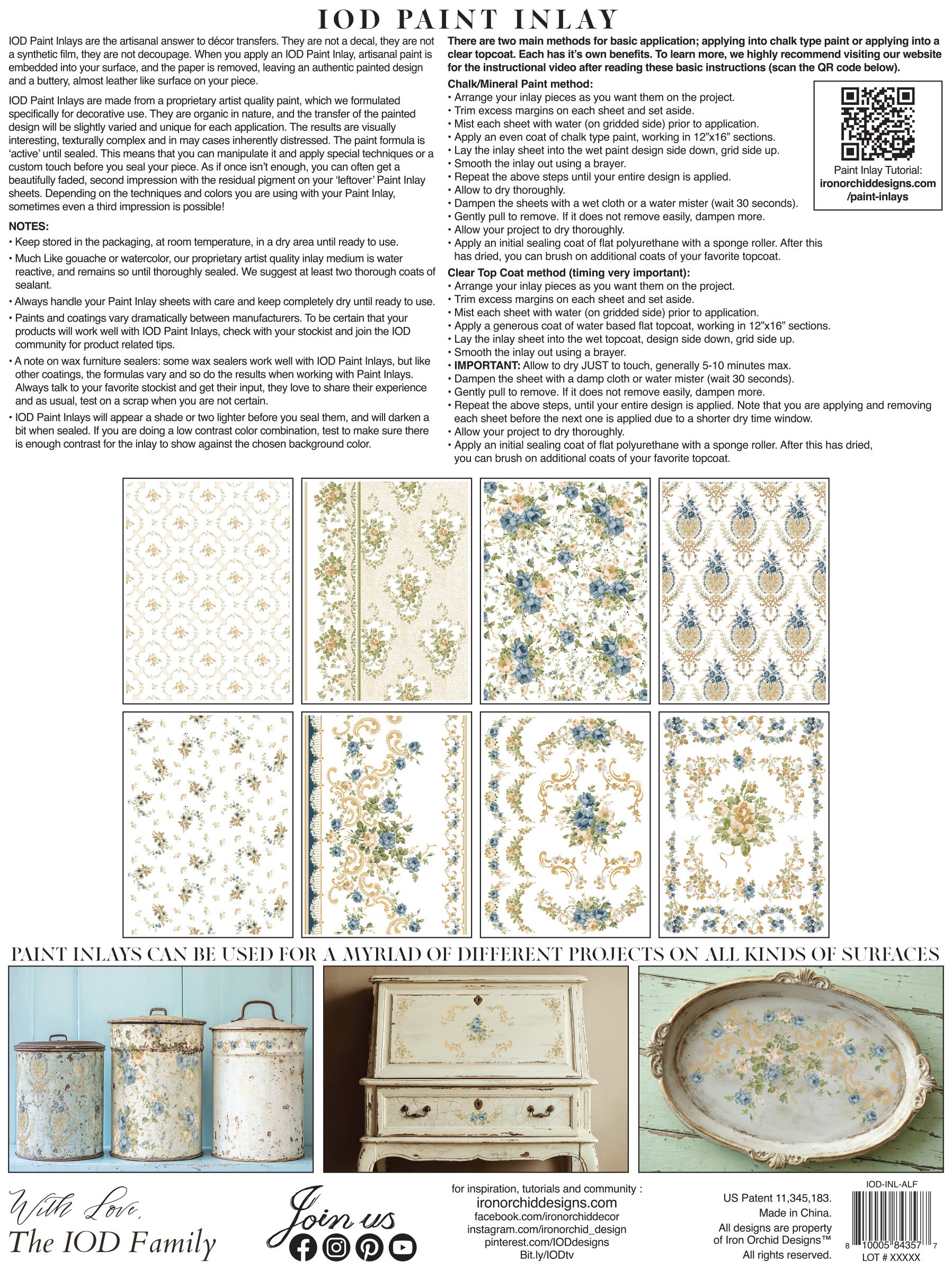Alfred Peats & Co | Paint Inlay | IOD Iron Orchid Designs