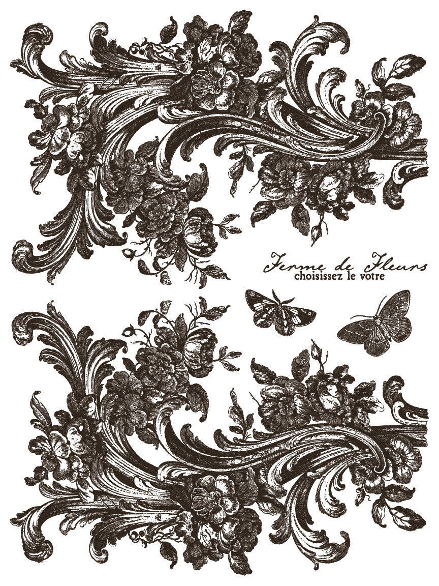 Hameau De La Reine | Paint Inlay | IOD Iron Orchid Designs