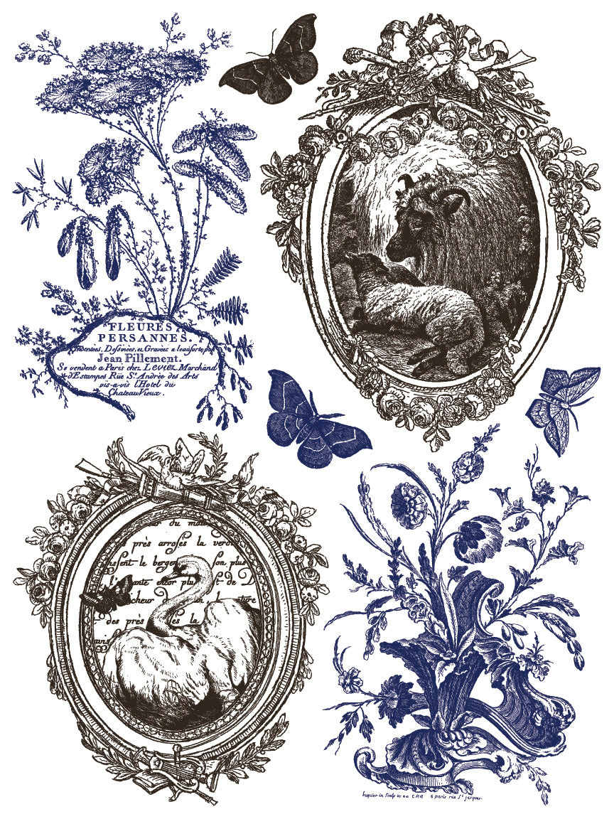 Hameau De La Reine | Paint Inlay | IOD Iron Orchid Designs