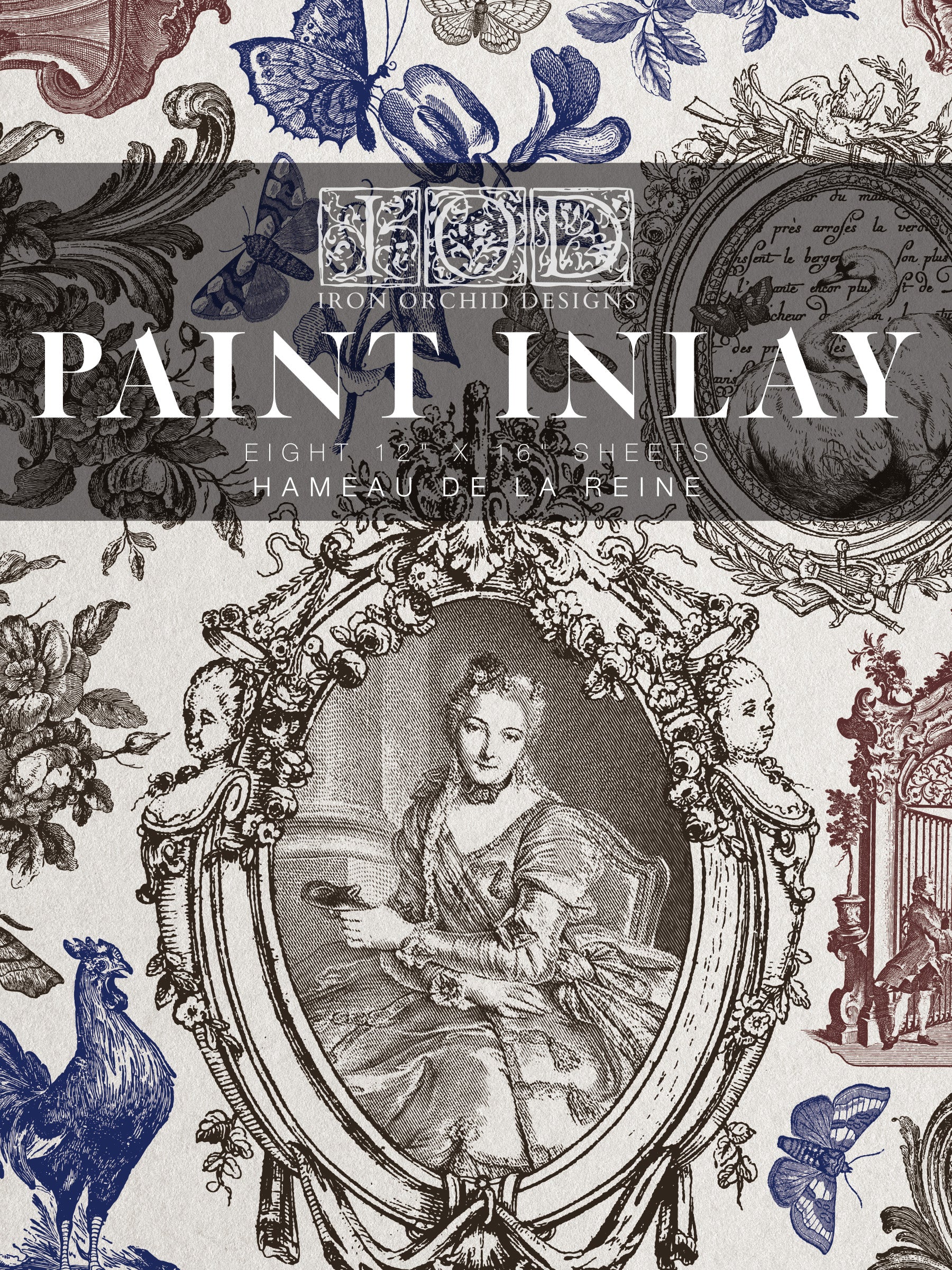 Hameau De La Reine | Paint Inlay | IOD Iron Orchid Designs