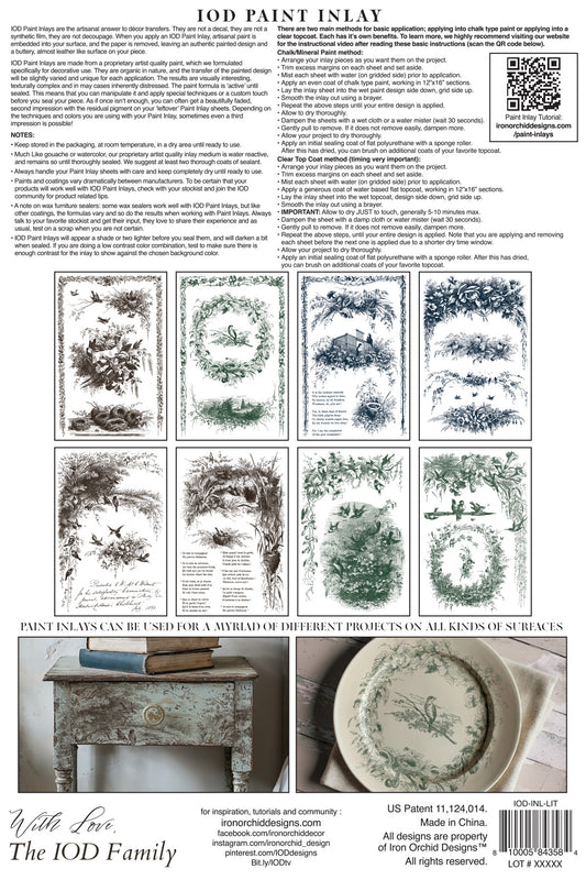Little Lark | Paint Inlay | IOD Iron Orchid Designs