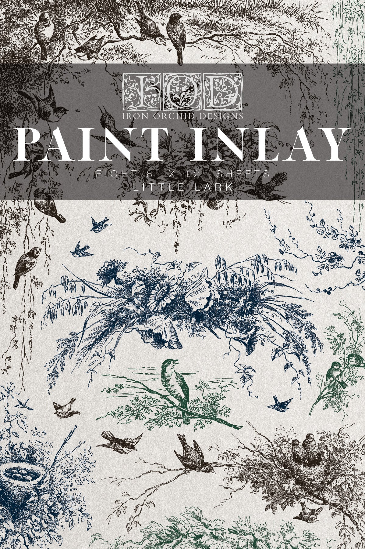 Little Lark | Paint Inlay | IOD Iron Orchid Designs